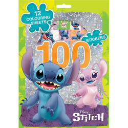 100 samolepek s omalovnkovmi listy Lilo & Stitch