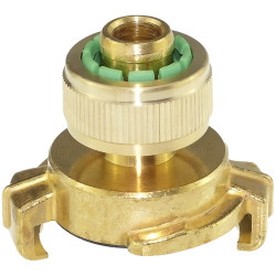 Spojka bajonetova 1/2" - d12/d15mm s rychlospojkou na hadicu mosadzna, s tenenim