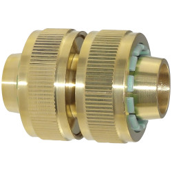 Spojka na dve hadice 1/2" - d12/d15mm mosadzna