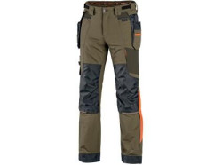 Kalhoty CXS NAOS pnsk, khaki-olive, HV oranov doplky