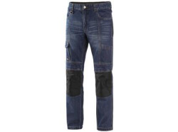 Kalhoty jeans NIMES I, pnsk, modro-ern