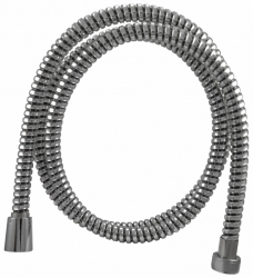 HADICA sprch. 150cm spiral plast chrom/cierna
