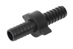 Spojka hadicova dvojita  d25mmxG   1"   xd25mm, K-278 PVC cierna