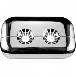 Krytka dvojita d10-d16mm rozoberatelna, PVC pochromovana