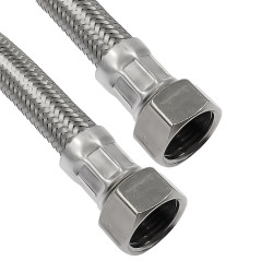 Hadicka flexi voda 1/2"x1/2"   600 FF Nerez  /d8xd12mm/