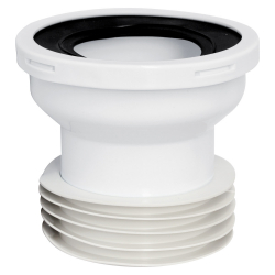Manzeta WC priama  d110/124mm PVC s gumovou manzetou