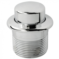 Jednotlacitko pochromovane  na WC vypustaci ventil 93153 s PVC maticou 2