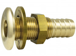 Prechod prirubovy 3/8" x 15mm s pripojkou na hadicu, s maticou a podlozkou, mosadzny