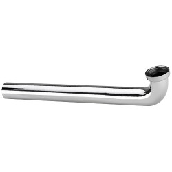 RURKA obluk 90° 5/4" d32x350mm s maticou chrom.