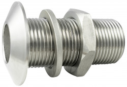 Prechod prirubovy 1/2" s maticou a podlozkou, na nadrze, nerezova ocel