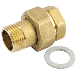 Sroubenie 1/2" priame mosadzne s plochym tesnenim