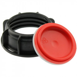 Zatka zavit S60x6 na IBC nadrze s vyberatelnym stredom d50mm, polypropylen