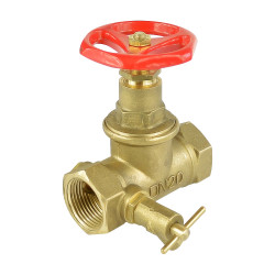 Ventil priamy 3/4" Ms K-125T DN20 s odvodnenim