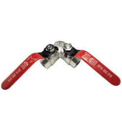 Ventil gulovy Y voda FFF  1"  x3/4"x3/4" paka PN40 /min. -10 max. +120 �C/