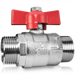 Ventil gulovy voda MM 1/2" motyl  PN40 /min. -10 max. +120 �C/