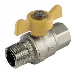 Ventil gulovy plyn MF 1/2" motyl