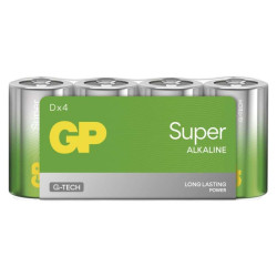 Alkalick batria GP Super LR20 (D), 4 ks flia 4ks