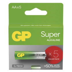 Alkalick batria GP Super LR6 (AA), 5 ks 5ks