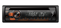 Autordio PIONEER, MOSFET 4x 50 W, dig. tuner, RDS, USB, AUX, Android komp., oranov podsvietenie