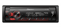 Autordio PIONEER, MOSFET 4x 50 W, RDS, USB, AUX, Bluetooth, iOS/Android komp., erven podsvietenie tlaidiel