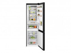 Chladnika ELECTROLUX, mraz. dole, 266/101 l, No Frost, MultiFlow, en. trieda E, ierne sklo