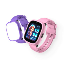 Detsk smart hodinky Kiddoboo x Lagenio WatchMe 4G Pink/Purple