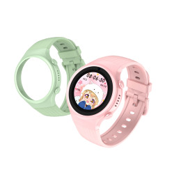 Detsk smart hodinky okrhle Kiddoboo x Lagenio WatchMe 4G Pink/Mint