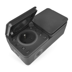 EMOS Cyklone zsuvka dvojnsobn IP55