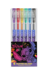 Glov per s trblietkami Stitch Black 6 ks