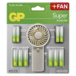 GP alkalick batria SUPER AA 12+AAA 12+Fan BL