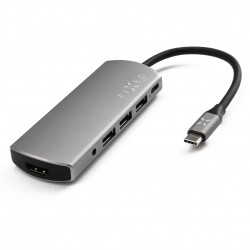 Hlinkov FIXED HUB 6IN1 s rozhranm USB-C pro notebooky a tablety FIXHU-6IN1