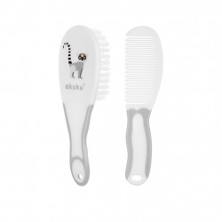 Kefka a hrebienok Akuku bielo-siv