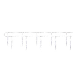 LED vianon girlanda  10x cenc, 1,35 m, 2x AA, vntorn, studen biela, asova