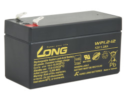 LONG batria 12V 1,2Ah F1 (WP1.2-12) PBLO-12V001,2-F1A