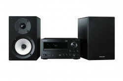 Mikrosystm ONKYO s CD/MP3, 22 W/ch, RDS, DSD, DLNA, USB, ierna/ierna