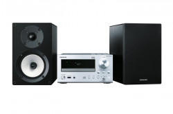 Mikrosystm ONKYO s CD/MP3, 22 W/ch, RDS, DSD, DLNA, USB, strieborn/ierna