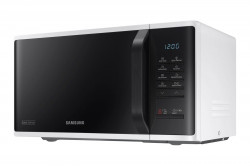 Mikrovlnn rra SAMSUNG, 800 W, 23 l, 6 rovn, Quick Defrost, automatick programy, 28,8 cm tanier, biela/ierna