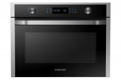 Mikrovlnn rra SAMSUNG, vstavan, 800W, objem 50l, gril, nerezov