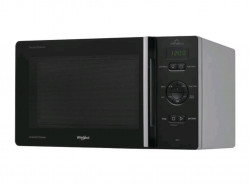 Mikrovlnn rra WHIRLPOOL, 800/800 W, 25 l, gril, Chef Menu, Crisp, strieborn