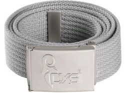 Opasek CXS KARUK, �ed�, 3,5 cm, textiln�, spona s logem CXS