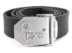 Opasek CXS NAVAH, �ern�, 4 cm, 150cm, textiln�, spona s logem CXS