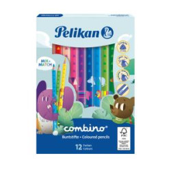 Farbiky Pelikan Combino so zvieracmi motvmi siln 12ks