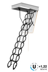 Podkrovn schody OMAN FLEX TERMO METAL BOX 90X60 H290 FSC TSS30149