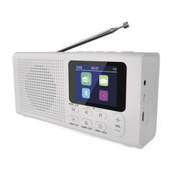 Prenosn rdio s Bluetooth, DAB / DAB+ / FM, biele