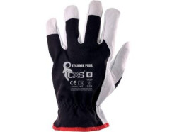 Rukavice CXS TECHNIK PLUS, s blistrem, kombinovan�, vel. 10