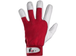 Rukavice CXS TECHNIK s blistrem, �erveno-b�l�, vel. 7