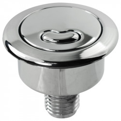 Dvojtlacitko pochromovane na WC vypustaci ventil 93155 s PVC maticou 2