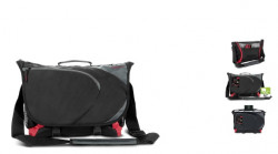 ASCOPA messenger bag, black-red