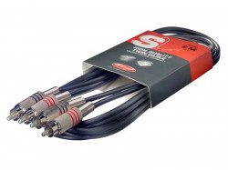 Kbel STAGG 2xCINCH konektor/2xCINCH konektor 1m