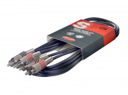 Kbel STAGG 2xCINCH konektor/2xCINCH konektor 6m